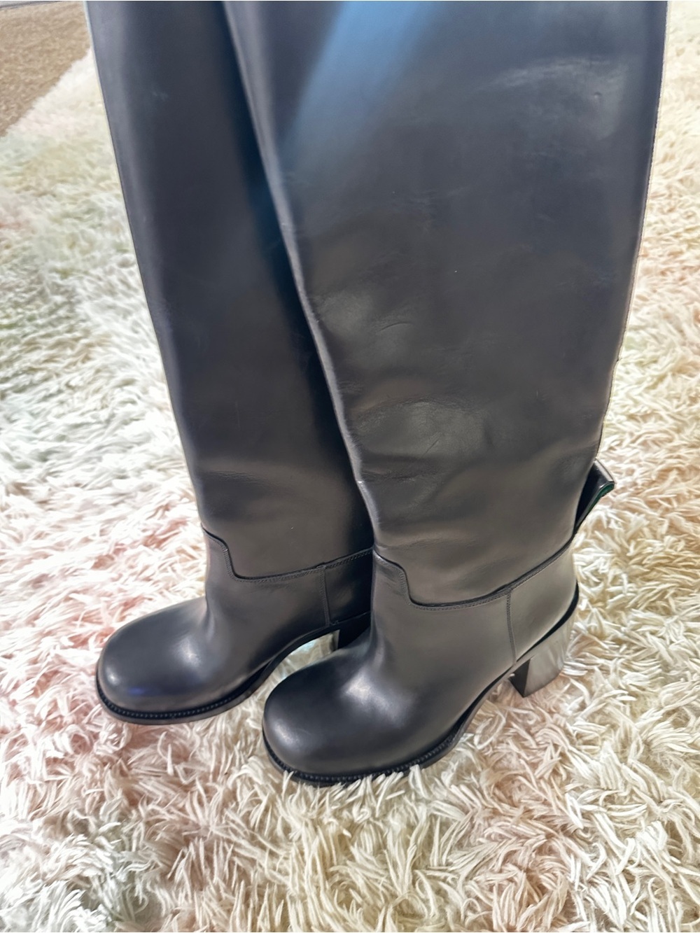 NEW Bottega Veneta Cavallo Over the Knee Boots Size 37.5 - Picture 8 of 16